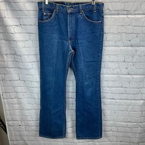⭐️Vtg Levi’s 517 orange tab(made in USA) blue jeans 36X34(see measurements) EX